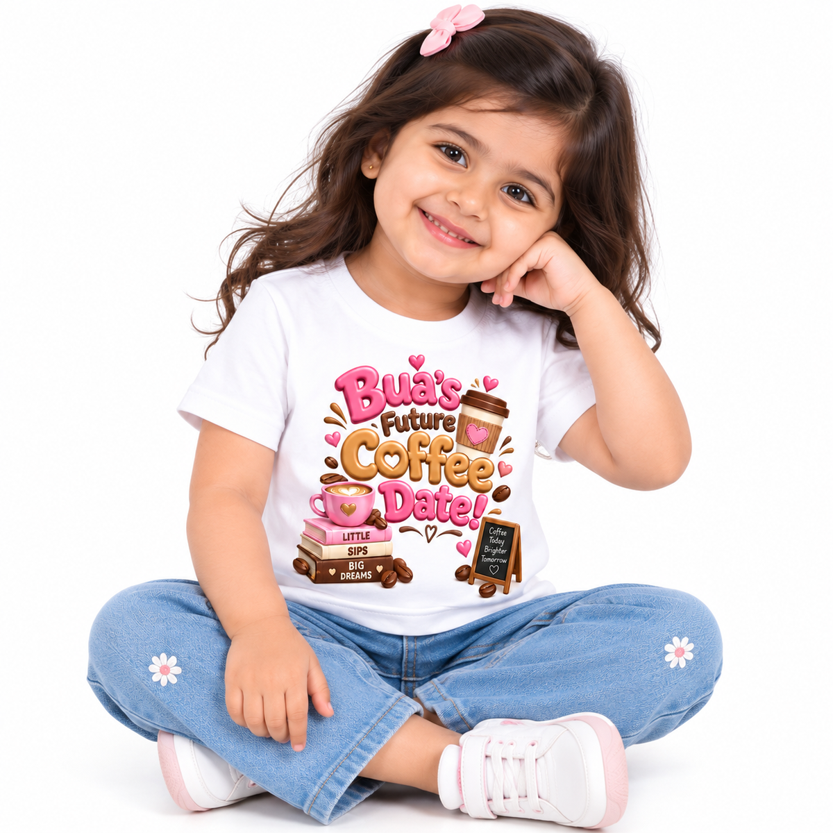 BUA'S FUTURE COFFEE DATE KIDS T-SHIRT