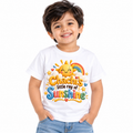 LITTLE SUNSHINE RAINBOW PRINT T-SHIRT