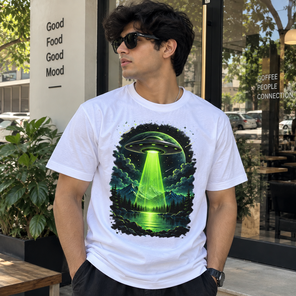 Cosmic UFO Adventure Graphic T-Shirt
