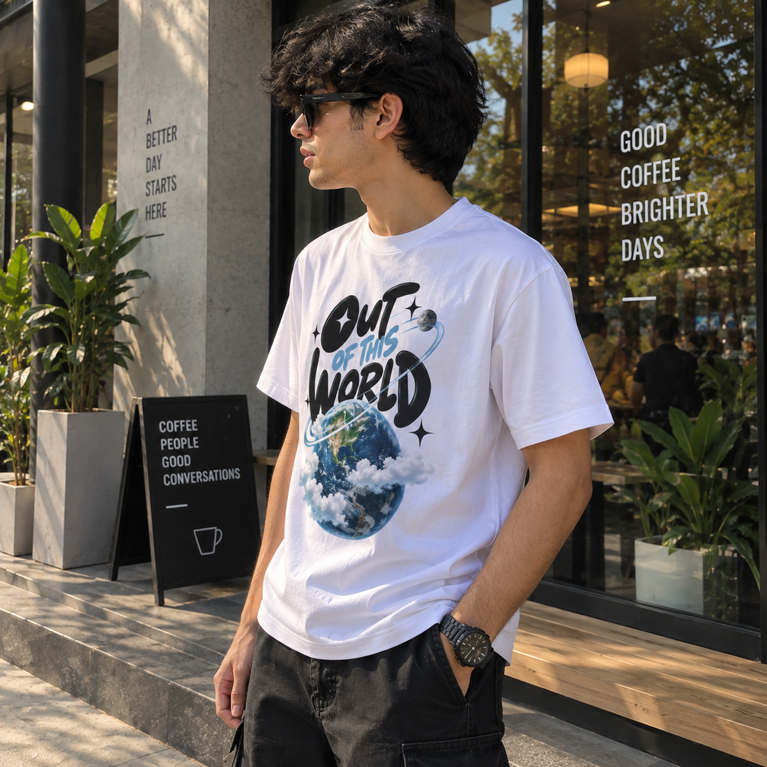 Cosmic World Graphic T-Shirt