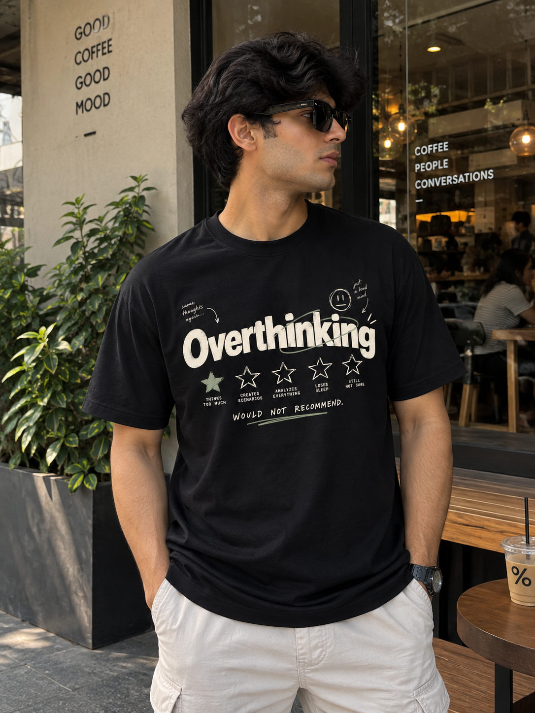 Overthinking Statement Graphic T-Shirt