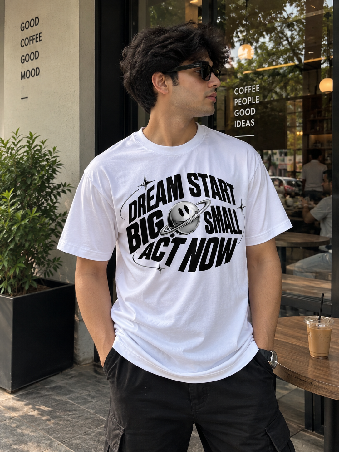 Dream Big Act Now Statement T-Shirt