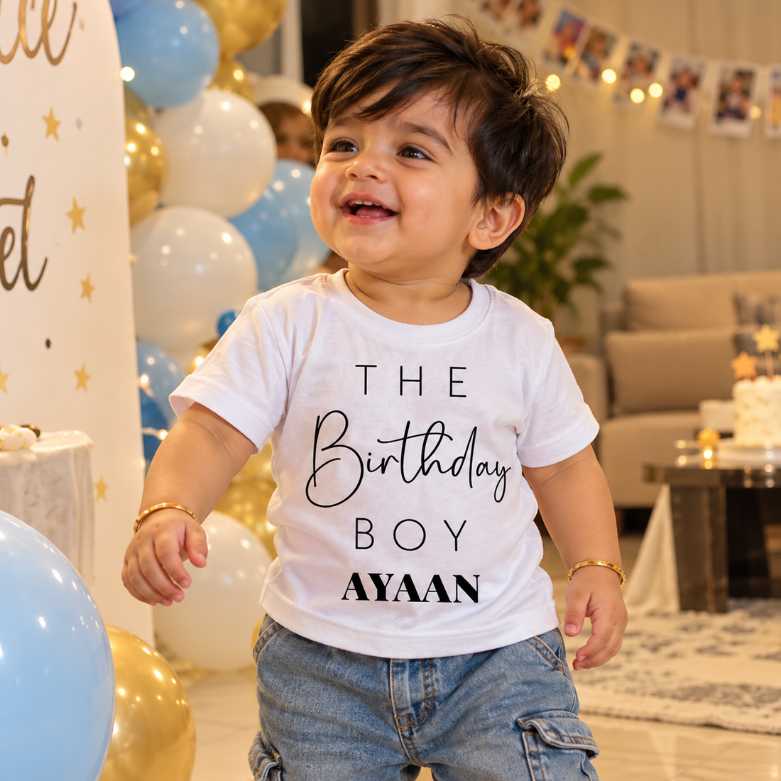 Personalized Birthday boy Smile T-Shirt