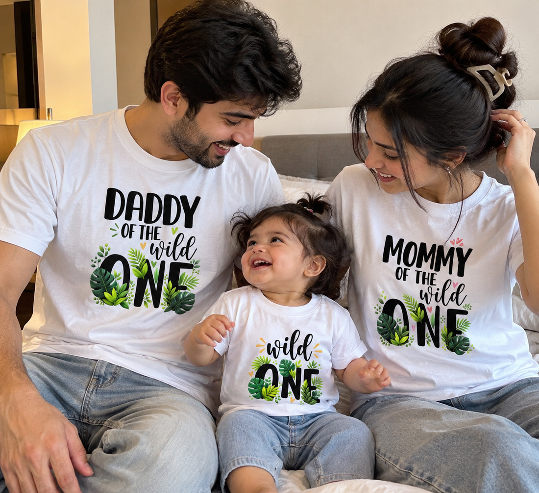 Wild ONE Family Matching T-Shirt Combo – Daddy, Mommy & Baby