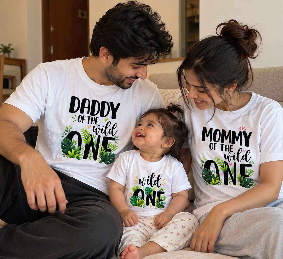 Wild ONE Family Matching T-Shirt Combo – Daddy, Mommy & Baby