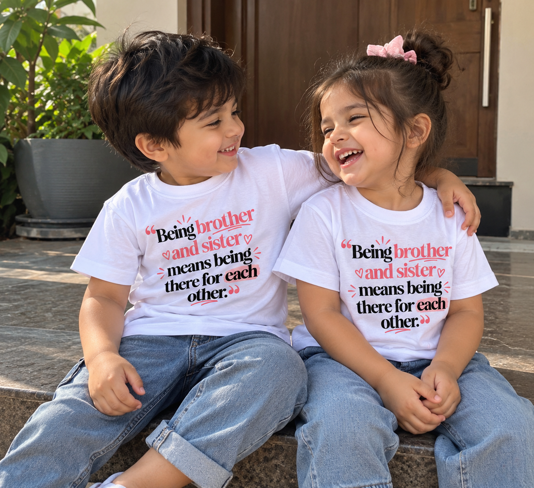 BEING BROTHER & SISTER – MATCHING SIBLING T-SHIRT COMBO