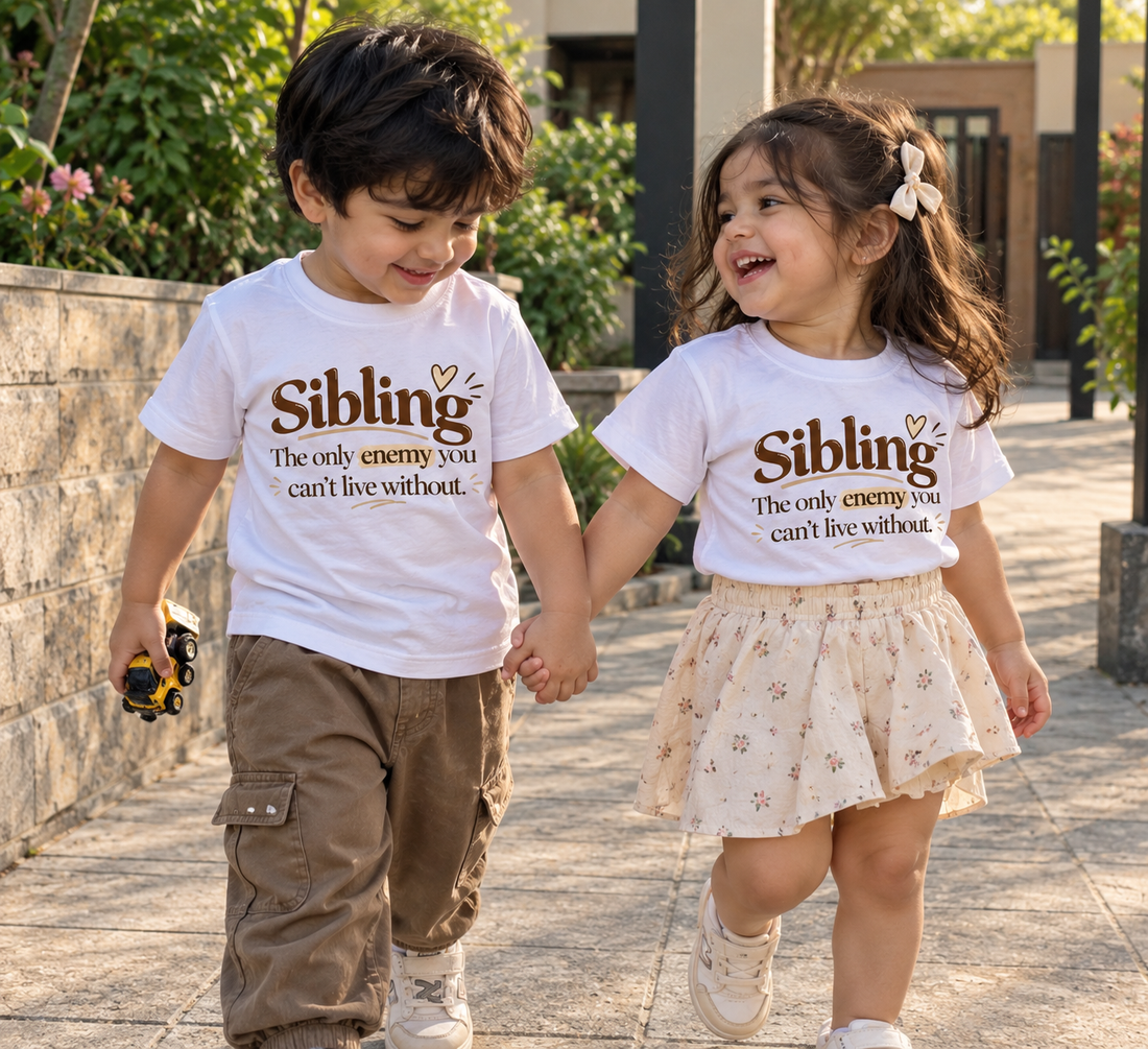 SIBLING THE ONLY ENEMY YOU CAN’T LIVE WITHOUT MATCHING T-SHIRT COMBO