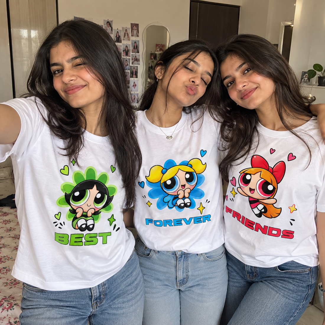 Best Friends Forever Trio Girls T-Shirt Combo