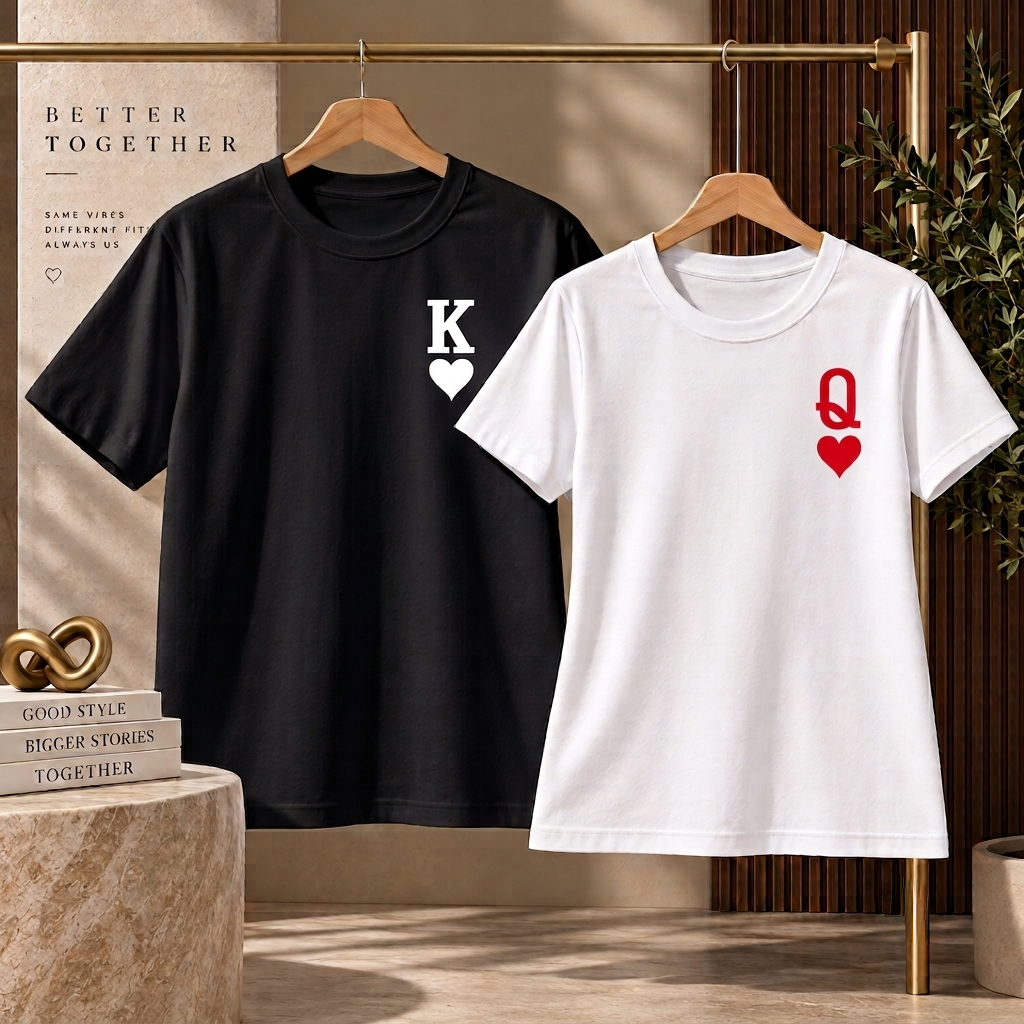QUEEN & KING COUPLE T-SHIRT COMBO