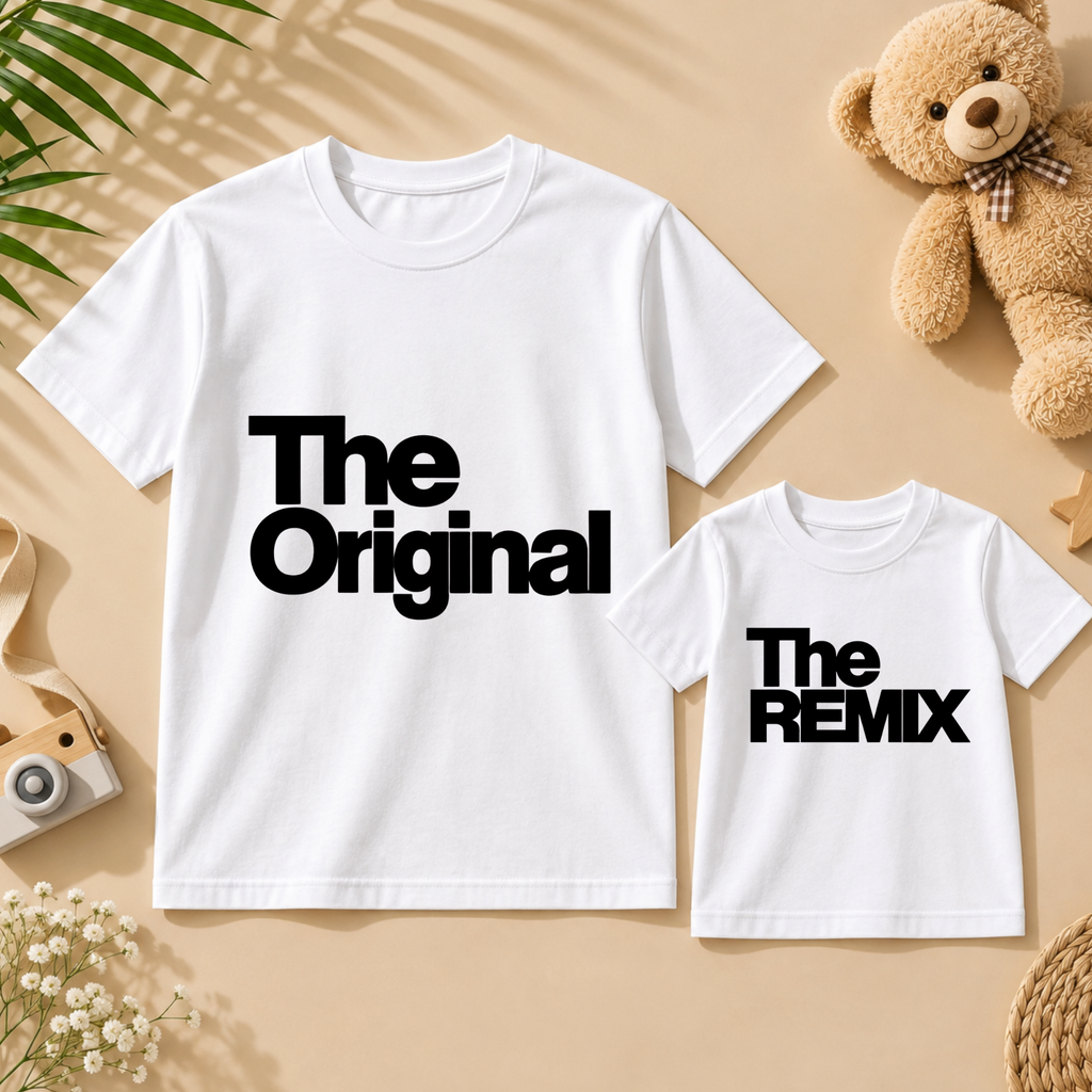 The Original & The Remix – Family Matching T-Shirt Combo