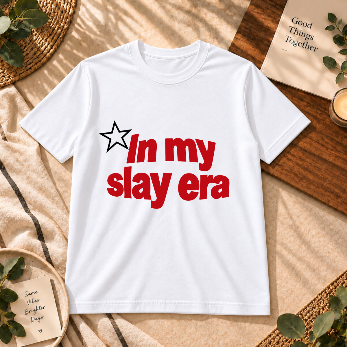 ⭐ IN MY SLAY ERA – WOMEN’S GRAPHIC T-SHIRT