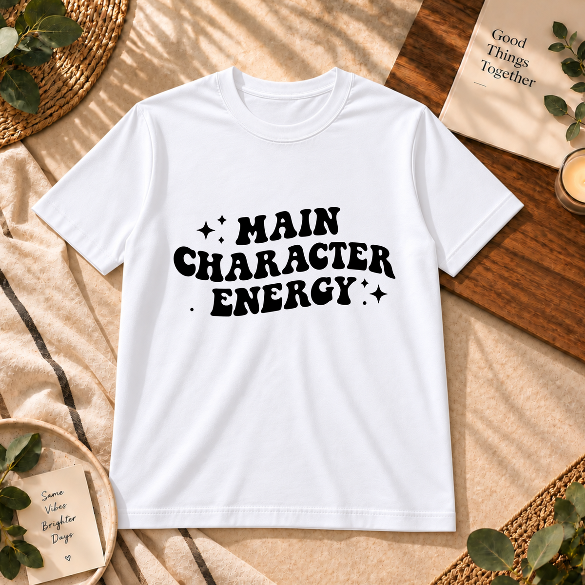 ⭐ MAIN CHARACTER ENERGY — UNISEX GRAPHIC T-SHIRT