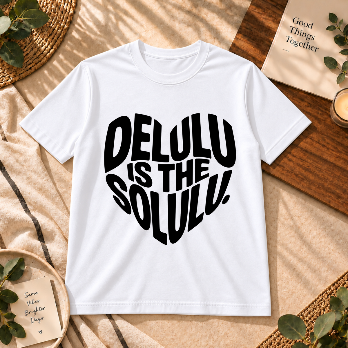 🖤 DELULU IS THE SOLULU – UNISEX GRAPHIC T-SHIRT